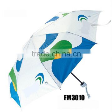 super light 3 folding promotional umbrella