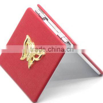 High Quality Metal Cosmetic Mirror With Ceramic Pocket Mirror photo-3