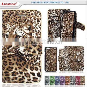 online shopping leopard pattern separable leather wallet case for samsung galaxy e7 s6 s7 edge s5 s4 s3 s2 s1