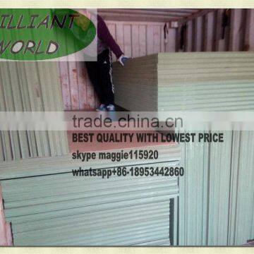 green mdf sheet prices/moisture resistant mdf