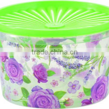 Transparent round fresh keeping box