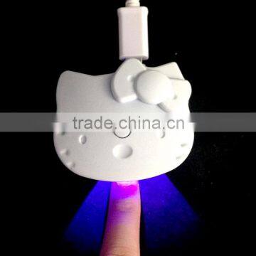 2W Mini portable USB LED Mini uv nail lamp