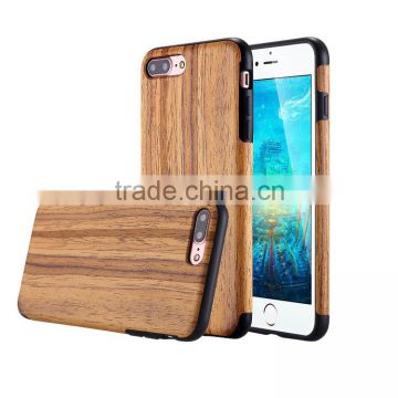 PC+TPU wood design cover case for iphone 7 plus hotselling cvoer case for iphone 7