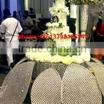 crystal chandelier wedding cake stand/wedding party decoration design