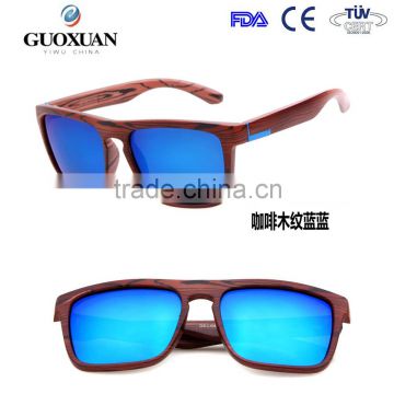 Wood PC Quick delivery mirror lenses wholesale custom logo sunglasses polarized designer