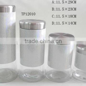 TP12010 stainless steel tea coffee sugar canisters