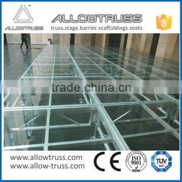 New Arrival Aluminum Assemble Glass Stage With Adjustable Height photo-3