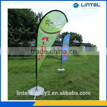 telescopic flexible teardrop flag pole