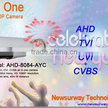 New!! 4 in 1 AHD/CVI/TVI/CVBS camera 1080P Hybrid Camera