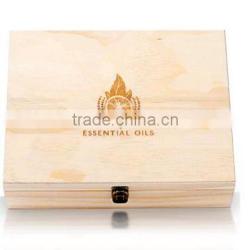 Wholesale FSC&BSCI&SA8000 Pine Large Wooden 68 DoTERRA Essential Oil Bottles Storage Box Organizer Caryying Case for Travel photo-2