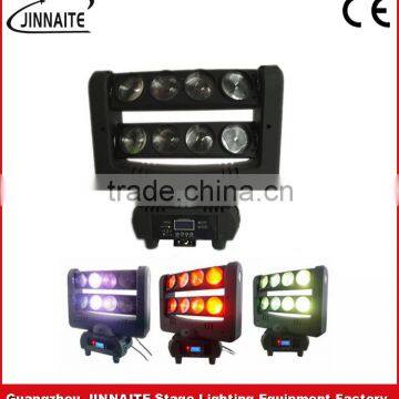 LED 13/16CH DMX512 8PCS 12W Disco/Club/Wedding beam moving head Double row spider lighting