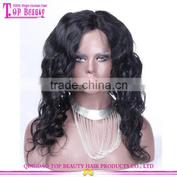 Best Selling 18 Inches Brazilian Huamn Hair Wig Natural Wave 8A Grade Glueless Full Lace Wigs