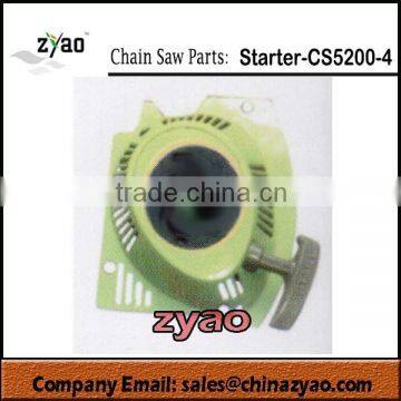 5200 chain saw parts, spare parts for chinese gasoline chain saw, chinese chain saw, starter