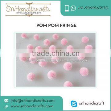 Fancy Curtain Pom Pom Fringe by Leading Manufacturer