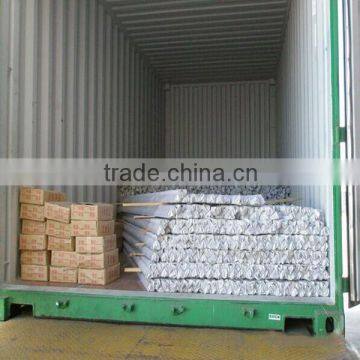 Angle iron shelving exported to Middle East countries .