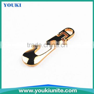 #8 metal zipper fancy gold puller