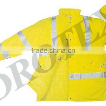 Fireproof high visible reflective jacket for roadway clothing