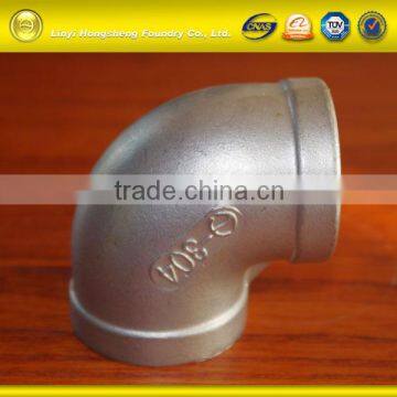 ISO9001:2008 cast iron 90 degree elbow