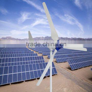 5kw wind turbine + 2kw/3kw/5kw wind solar hybrid system