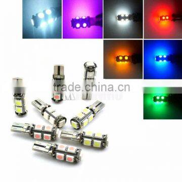 T10 9 led 5050 smd Canbus Error Free AUTO Clearance Lights W5W 194 CAR door LIGHT reading lamps dome bulbs Wedge Interior Side