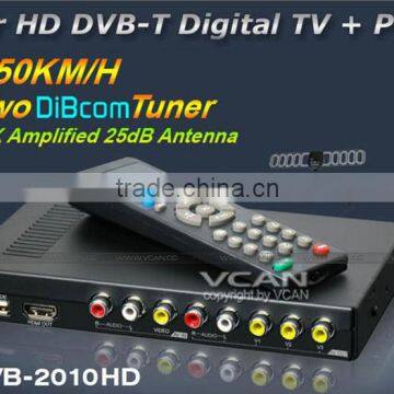 DVB-T2010HD Car DVB-T Digital TV Receiver Dual Tuner MPEG4 H.264 PVR High Speed photo-3
