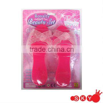 2014 Beautiful girls dress up sets plastic doll shoes