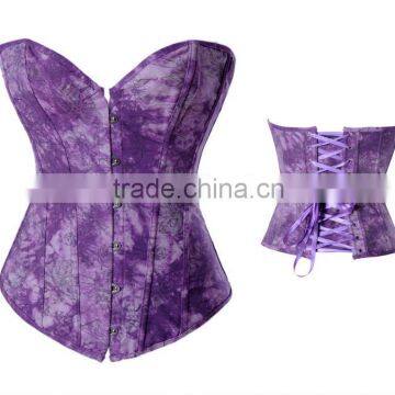 New Arrival Nice Quality In Stock Sex Women Corset In Purple