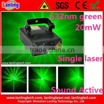 20mW 532nm green single laser for DJ Disco