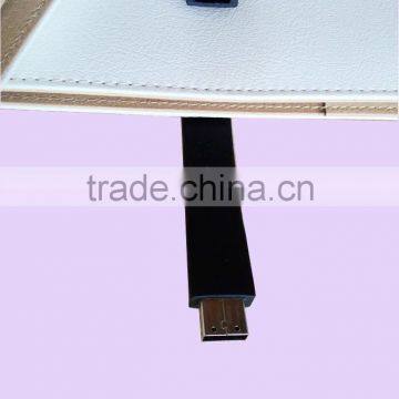 6 Hole Rings PU Leather Notebook Cover With USB photo-2