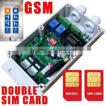 GSM switch controller for gate opener