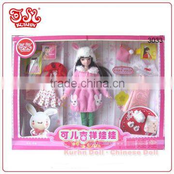 Wholesale Chinese dressed up fashion doll sell to Walmart directly