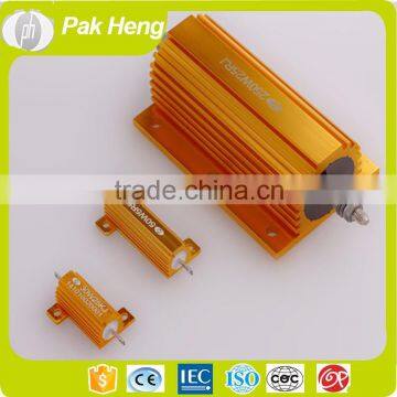 gold aluminum housed resistor