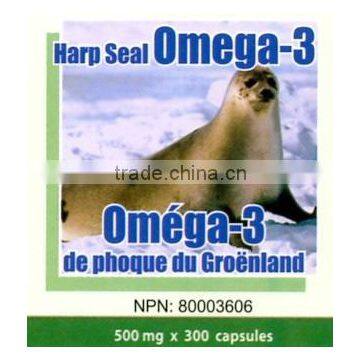 Omega-3 Harp seal oil softgels