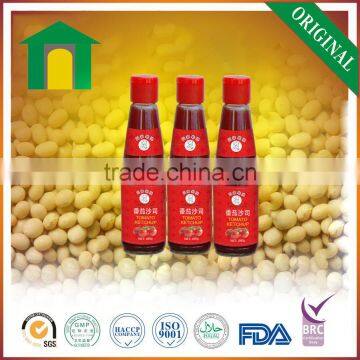 Best Chinese NON GMO Tomato Sauce Halal Ketchup Brand 280g