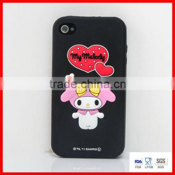 cartoon rabbit shape silicone phone cases