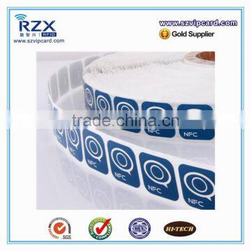 OEM factory direct sale rfid sticker tag cheap nfc stickers with NTAG203 chip
