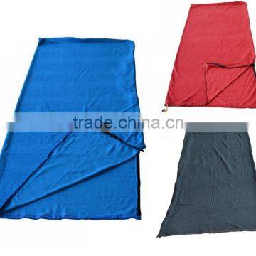 Outdoor Fleece Envelope Sleeping Bag Travel Camping Hiking Portable