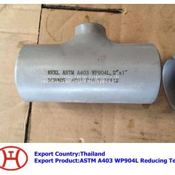 ASTM A403 WP904L Reducing Tee