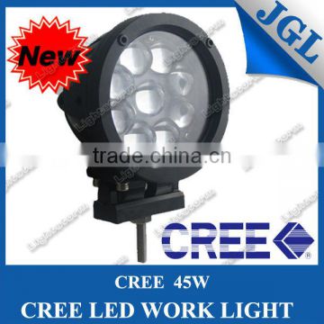 High lumen 12Volt cree 45W LED fog light one year warranty IP68 round design truck work lights