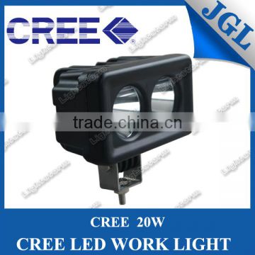 20W LED WORK LIGHT 1800LM CREE Flood beam offroad heavy duty fork train boat fog lamp 100mm high quality work light