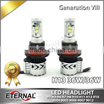 6000lm high lumen car auto motor led bulb light headlight conversion kit 12V 24V H4 H7 H11 9005 bulb kit