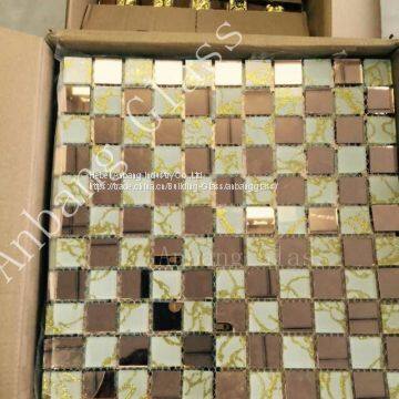 Factory Price Modern Pattern Bathroom Kitchen Glass Mosaic Tile photo-2