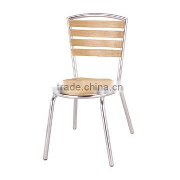 Aluminum frame teakwood top leisure chair