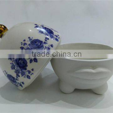 Hot Sale Personalized Color Glazed Decorative Porcelain Candle Jar photo-2