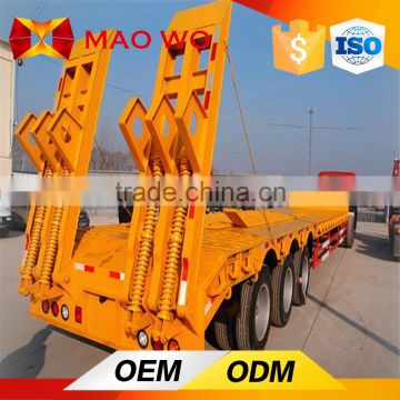 MAOWO 3 axles used low Bed Semi Trailer for sale