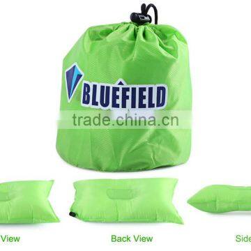 BLUEFIELD Inflatable Oxford Air Pillow High Elastic Foldable Sleeping Cushion for Camping Hiking photo-4