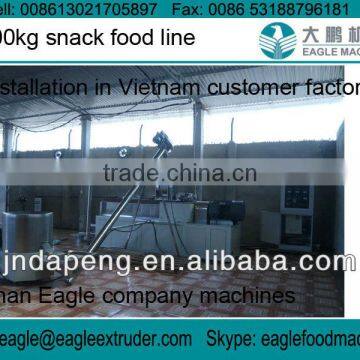 500kg corn snack food processing manufacturing line/plant in Vietnam