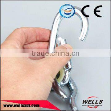 China Hardware 6*80 Heavy Duty CE Forged Galvanized Iron Snap Hook photo-2