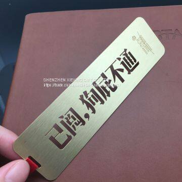 Wholesale Custom Magnetic Gold Plated Bookmarks photo-3