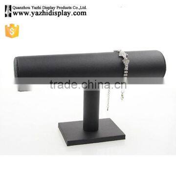 Jewellery Store Practical Wood Tabletop 1-Layer Commercial Bracelet Watch Display Velvet Jewelry Stand photo-2